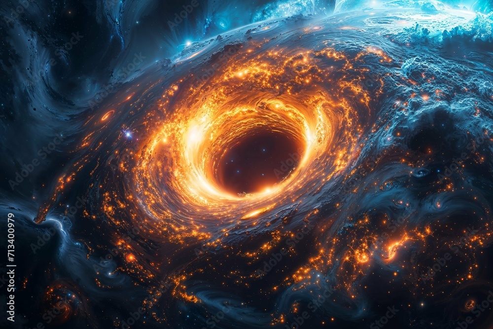 background with space, planet in space, black hole
