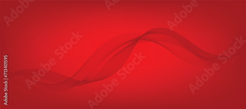 Abstract red modern wave background