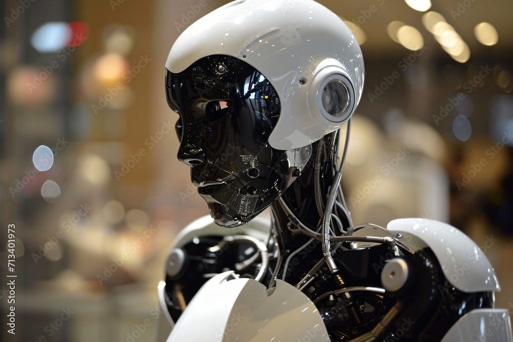 Artificial Intelligence Conceptual Face - Generative AI. Artificial Intelligence Conceptual Face - Generative AI.