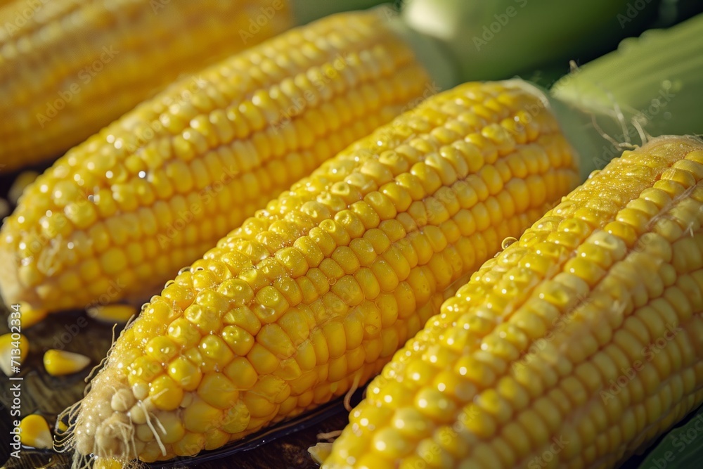 Yellow corn on cob, a classic and wholesome choice, promising sweetness and satisfaction in every bite. Yellow corn on cob, a classic and wholesome choice, promising sweetness and satisfaction in every bite.