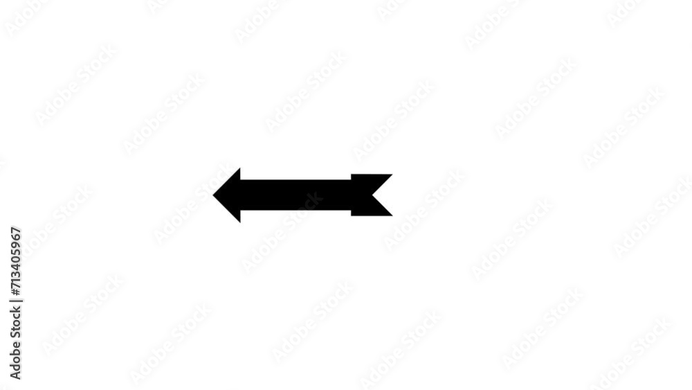 Direction Arrow Symbol Pointing on white Background Animation Direction Arrow Symbol Pointing on white Background Animation