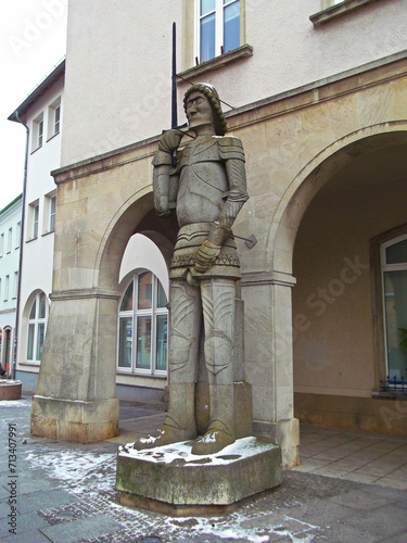 Rolandsstatue in einer Kreisstadt der Uckermark