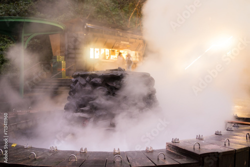 Jioujhihze Hot Spring in the taipingshan national forest recreation area