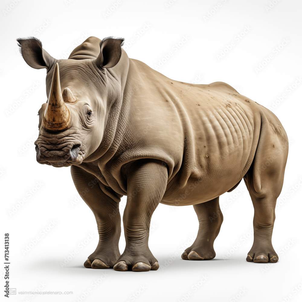 Obraz premium rhino isolated on white