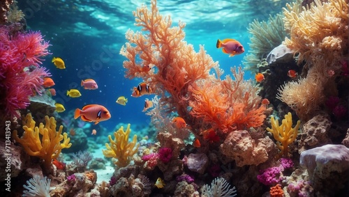 coral reef and fishes © Vignesh