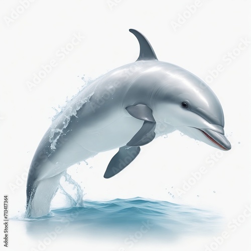 Dolphin illustration on a white background