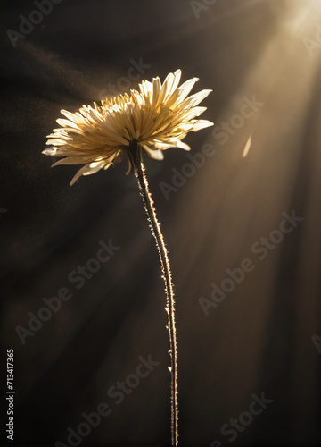 Lonely flower branch