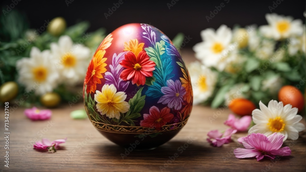 easter eggs and flowers easter eggs and flowers