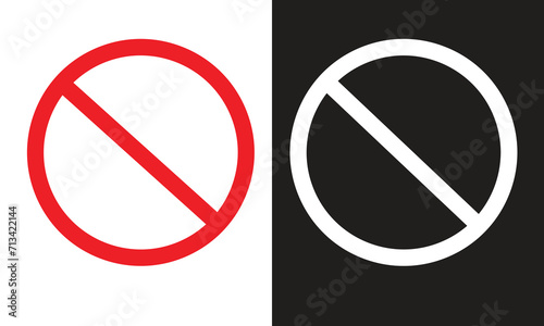 red and white no parking sign