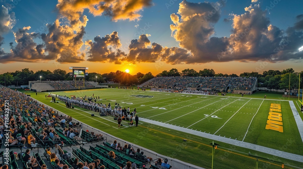 Fototapeta premium Background Wallpaper Related to Football Sports