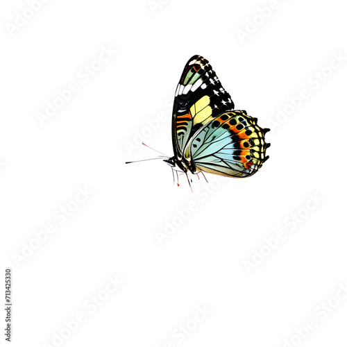 Beautiful butterfly isolated transparent white background,Generative Ai