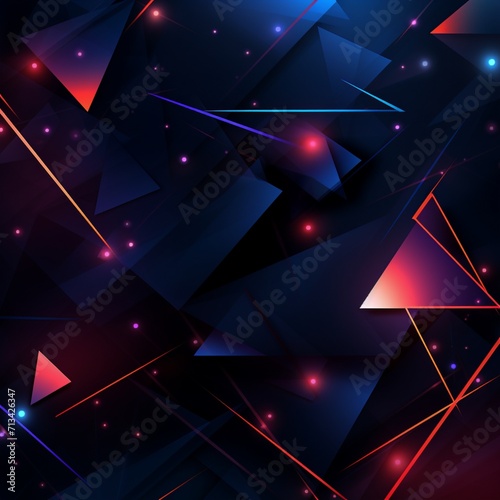 Obraz na płótnie Dark computer desktop background material design Ai generated art w salonie
