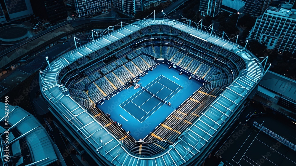 Fototapeta premium Background Wallpaper Related to Tennis Sports