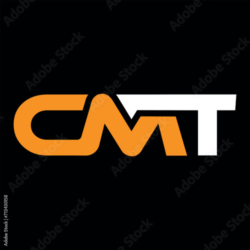 CMT logo design template element colorful logo . 3D for business and company identity logo design .