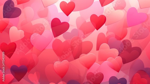 Stylish background featuring hearts that symbolize love's significance. generative ai