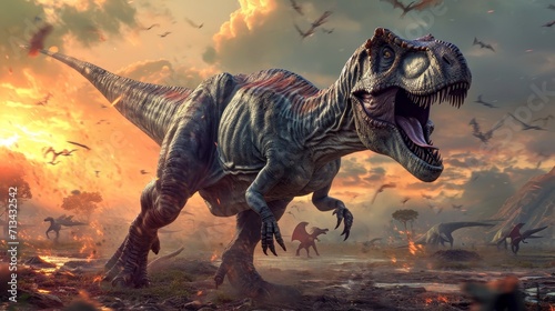 Primal Majesty: Fearsome Dinosaurs in a Primeval Setting © MAY