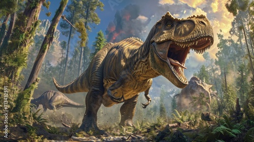 Roar Across Time: Fearsome Dinosaurs Roaming Free © MAY