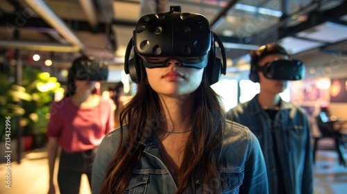Virtual Reality Gaming in a Tech Hub Loft