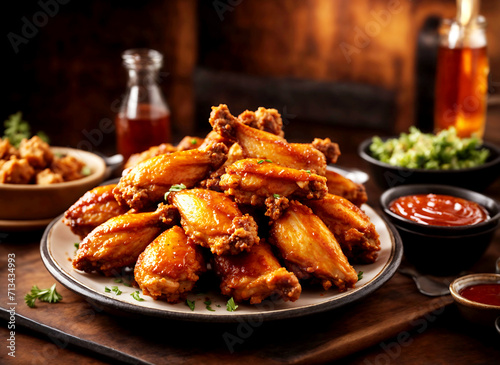 chicken wings in the American style