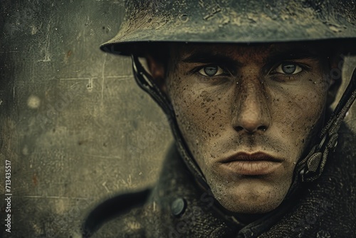 Fototapeta British soldier portrait
