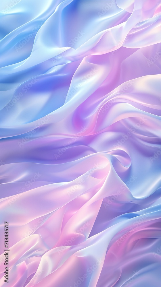 Soft pastels blend on 3D pine leaves, forming a gentle swirl in a calming dance of wavy elegance. Soft pastels blend on 3D pine leaves, forming a gentle swirl in a calming dance of wavy elegance.