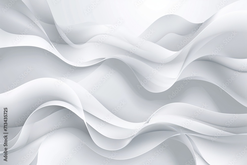 Obraz premium Soft Silk Waves in Blue: Abstract Wavy Background Design with Light and Flowing Motion