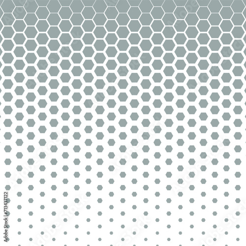 Abstract hexagonal halftone background. Vector illustration