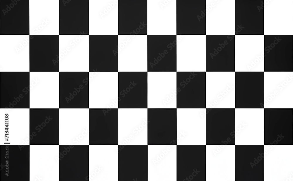 Fototapeta premium Geometric black and white checkered seamless wallpaper background. art design checkered, checkerboard, chessboard concept graphic element.