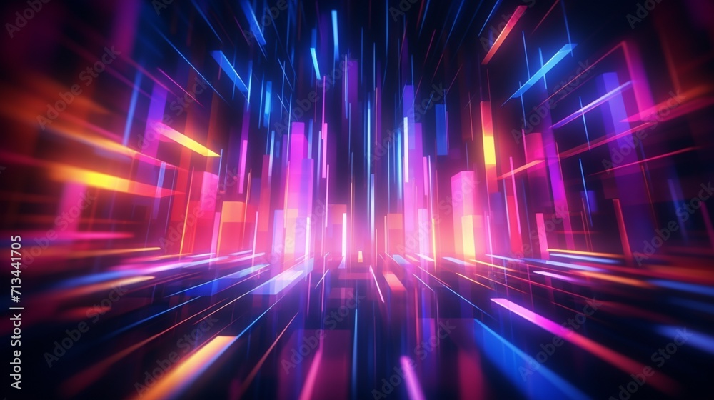 An abstract capture of neon lights, creating a vibrant and modern texture perfect for adding an urban and contemporary feel to backgrounds. An abstract capture of neon lights, creating a vibrant and modern texture perfect for adding an urban and contemporary feel to backgrounds.