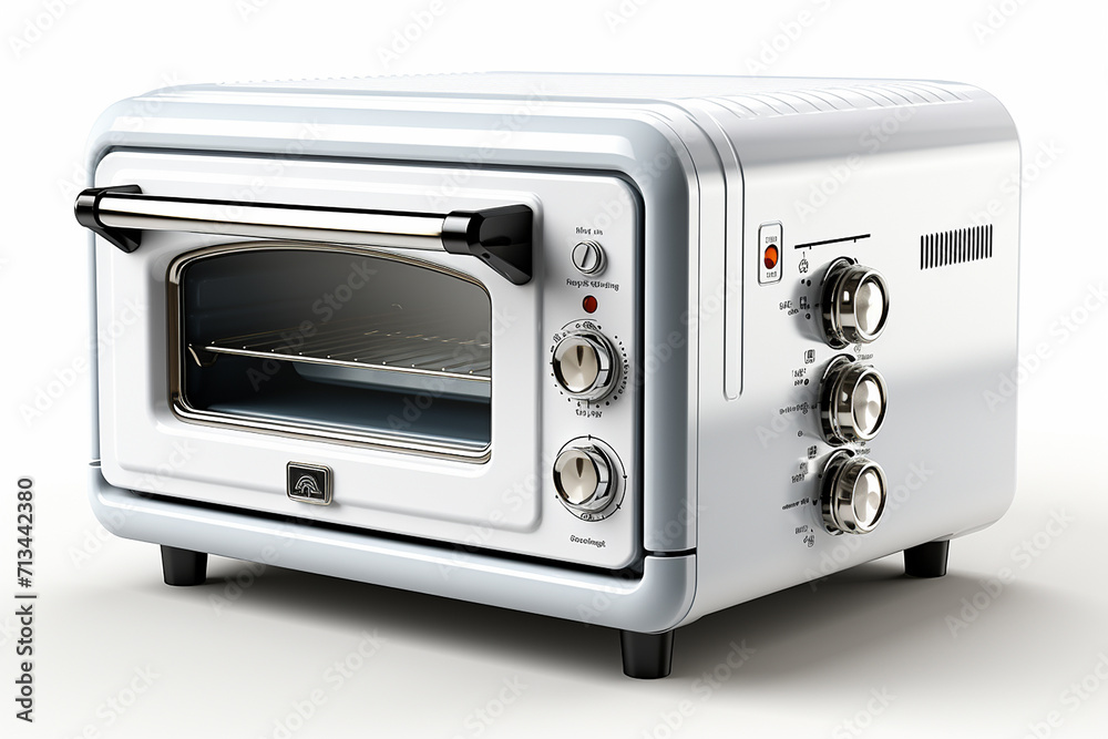 Fototapeta premium Microwave stove isolated on white background 3d