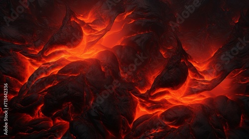 An abstract image of flowing lava, creating a fiery and molten texture suitable for projects with a volcanic or intense theme.