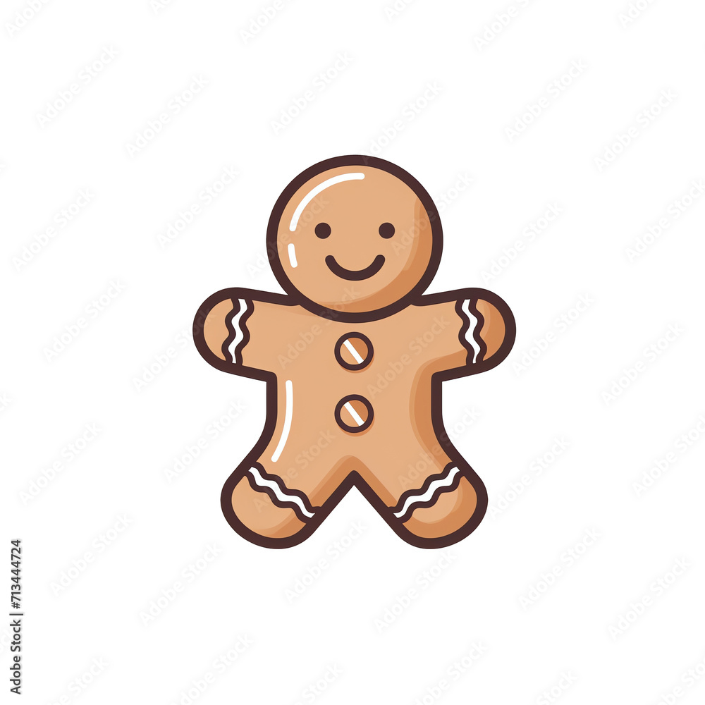 illustration of Gingerbread_man about Christmas illustration of Gingerbread_man about Christmas