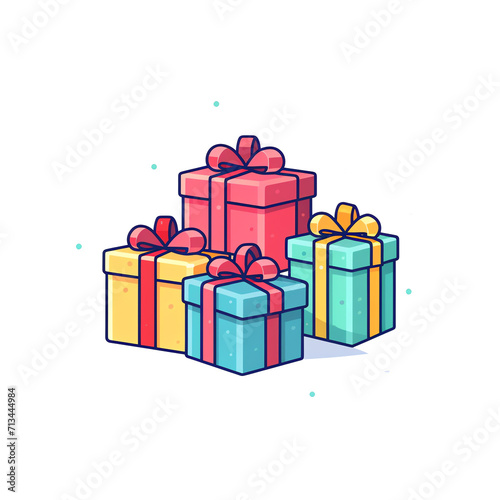 illustration of Presents about Christmas