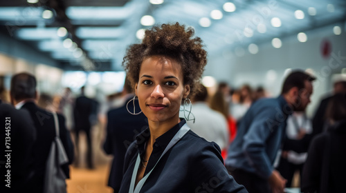 Portrait of a young beautiful girl in a business style outdoor.