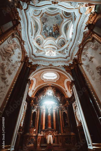 interior of the church, Cuenca, La Mancha, Spain