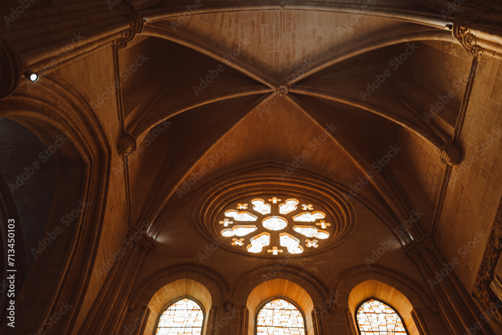 interior of the cathedral, Cuenca, La Mancha, Spain