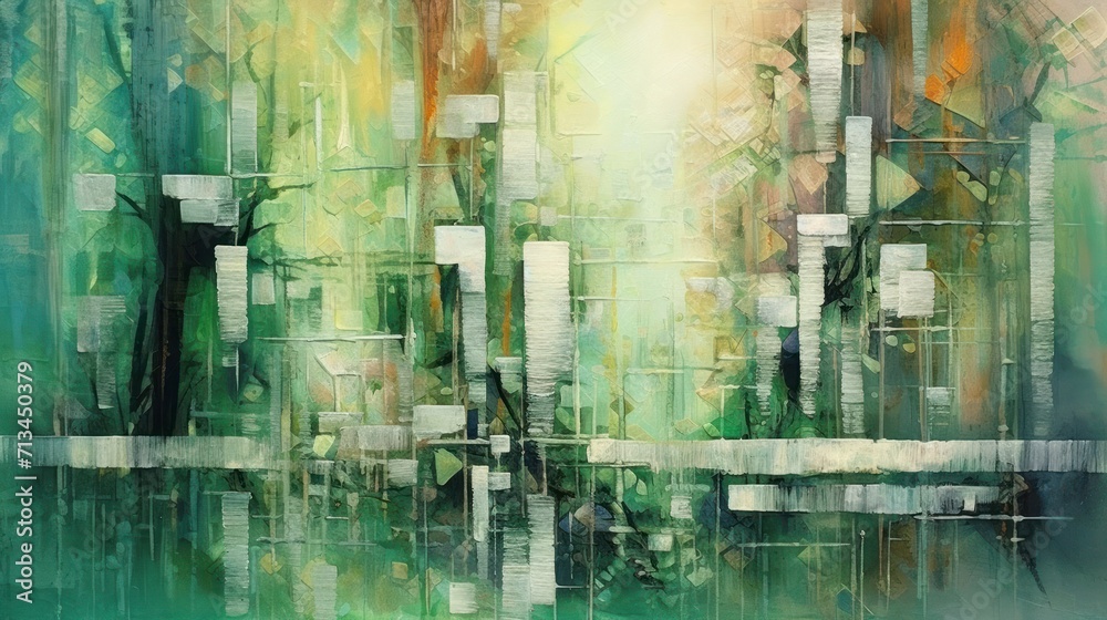 Obraz premium abstract painting called gestrification