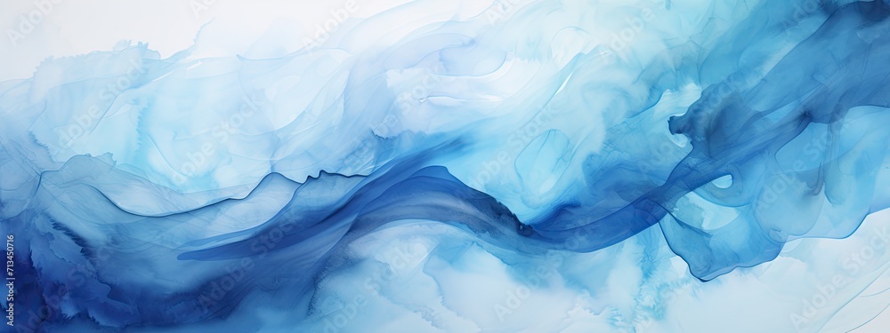 Blue paints watercolor background drawn by brush. Blue paints watercolor background drawn by brush.