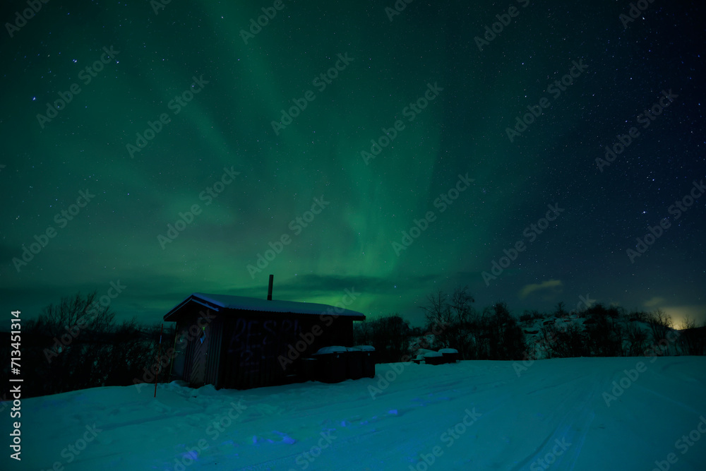 Image of the Northern Lights in Abisko, Sweden