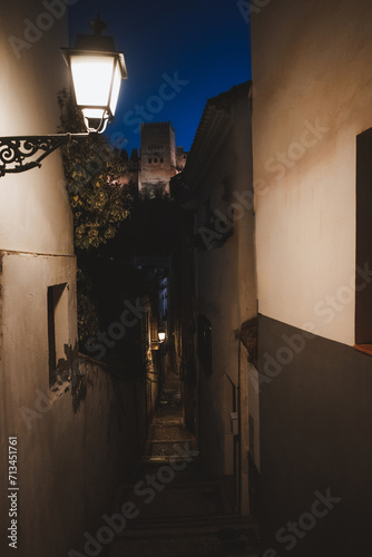street in the old town, Granada, Andalusia, Spain