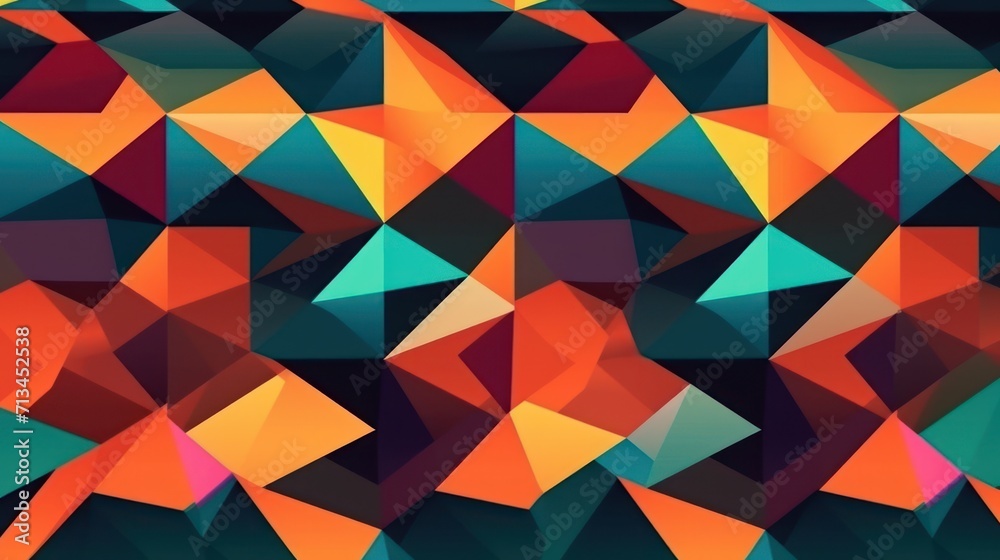 Colorfull geometric patern