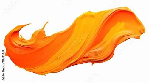 Fluid Orange Paint Streak