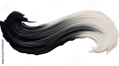 Monochrome Elegance: Black to White Paint Transition