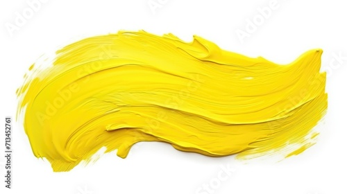 Sunshine Stroke: Luminous Yellow Paint Sweep