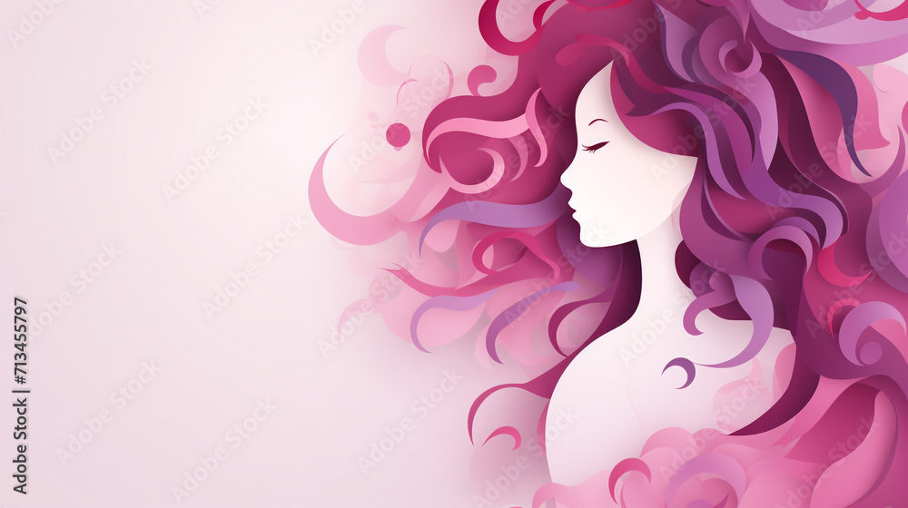 vector paper style happy international women's day greetings card image ai generative