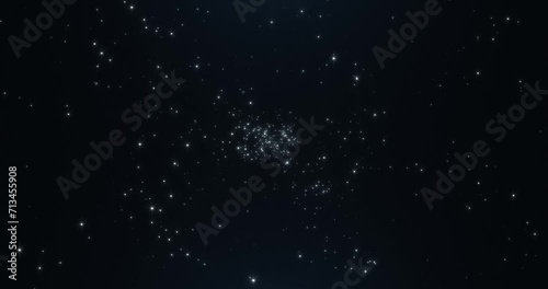 Particles And Dark Background. Stars Particles Background.