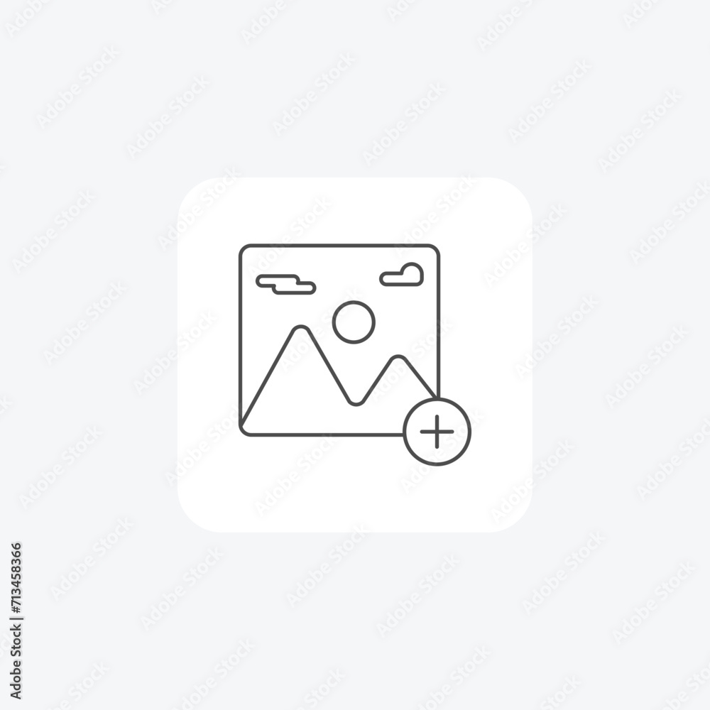 Gallery grey thin line icon , vector, pixel perfect, illustrator file Gallery grey thin line icon , vector, pixel perfect, illustrator file