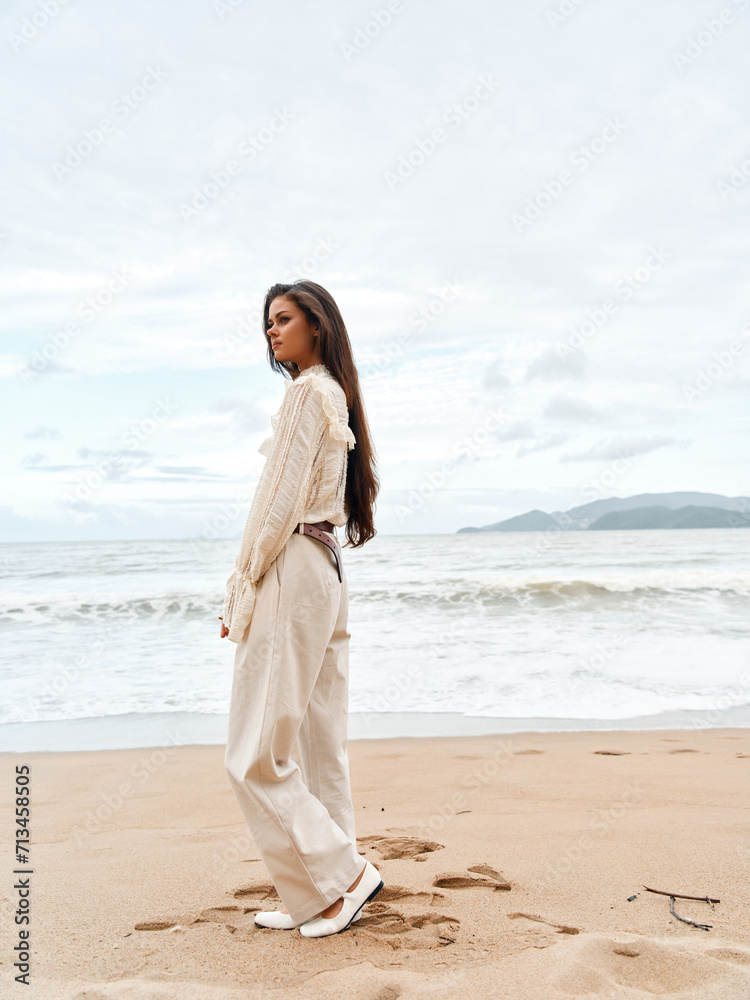 Seaside Serenity: Women Enjoying the Coastal Beauty and Tranquility Seaside Serenity: Women Enjoying the Coastal Beauty and Tranquility