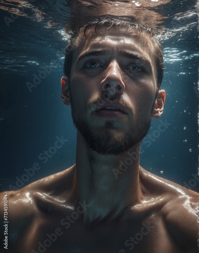 person in water