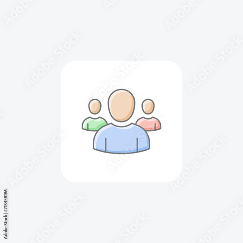 Testimonials awesome lineal color icon , vector, pixel perfect, illustrator file